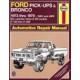 Ford  Pick-ups/Utes & Bronco   1973-79 Haynes Part No.  36054