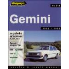 Holden Gemini 1982-April 85 Gregory's No. 214