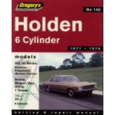 Holden HQ, HJ  6 cyl 1971-76 Gregory's No. 146