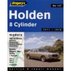 Holden HQ, HJ  8 cyl 1971-76 Gregory's No. 147
