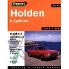 Holden HX HZ  6 cyl 1976-80 Gregory's No. 177