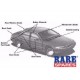 DOOR BELT FRONT INN/OUT MAZDA 1600 SRDAN 73/74